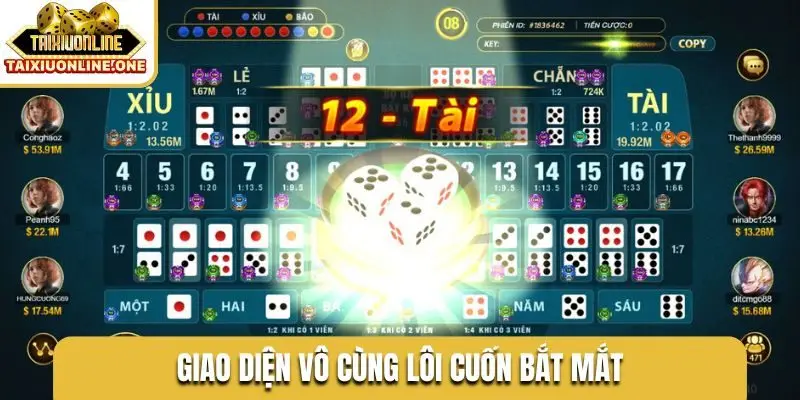 Giao diện vô cùng lôi cuốn bắt mắt