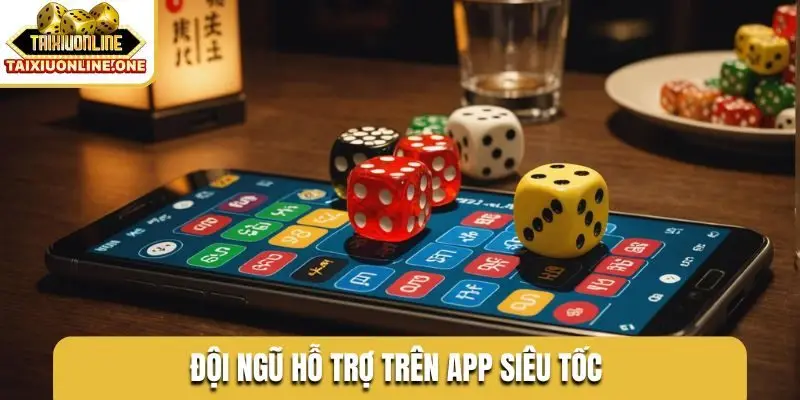 Đội ngũ hỗ trợ trên app siêu tốc
