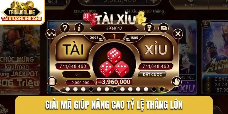 Giải mã giúp nâng cao tỷ lệ thắng lớn