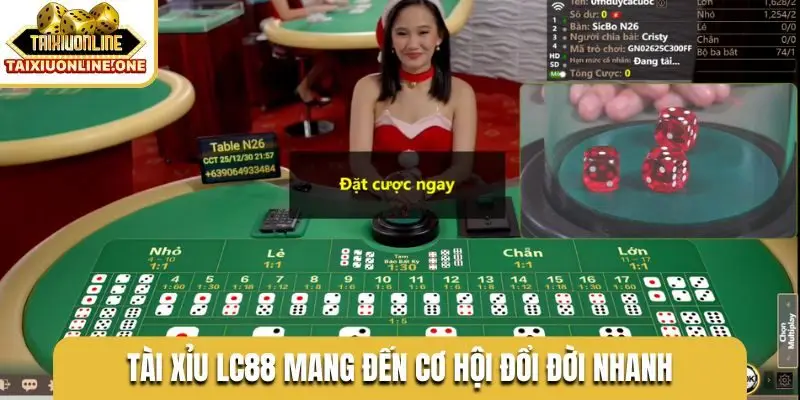 Tài xỉu LC88 mang đến cơ hội đổi đời nhanh