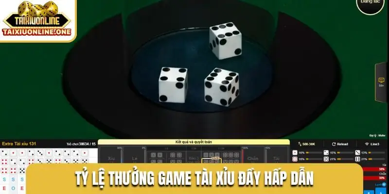 Tỷ lệ thưởng game tài xỉu đầy hấp dẫn