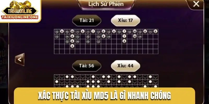 Xác thực tài xỉu MD5 là gì nhanh chóng